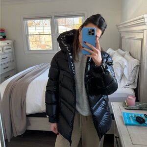 Moncler Clair Giubbotto glossy jacket